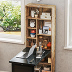 HOMCOM Foldable Convertible Writing Table, Wall Mounted Space-Saving Computer - Image 9