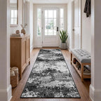 Washable 2x6 Black Runner Rug for Hallway Kitchen Entryway Non Slip | Runner by Acapet