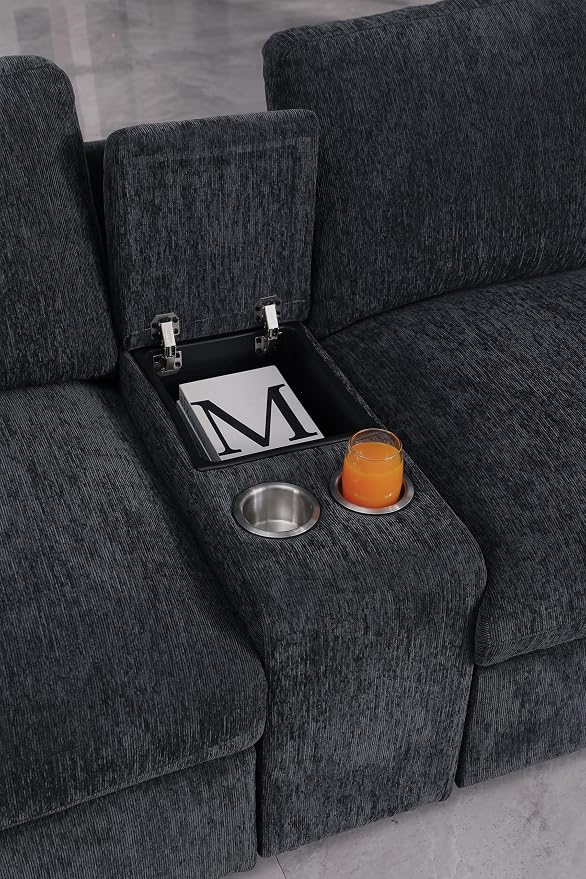 Ball & Cast 127" Oversized Modular L-Shaped Sectional Sofa, Large Chenille - Image 6