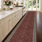 Large Burgundy 3x12 Long Runner Rug - Image 3