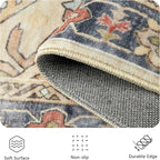 8x10 Area Rugs, Vintage Retro Soft Washable Rug, Non-Slip Low Pile Rugs - Image 6