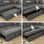 Belffin Modular Sectional Sleeper Sofa - Image 7