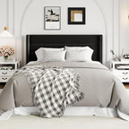 Allewie Full Size Velvet Lift Up Storage Bed, Modern Wingback Headboard - Image 8