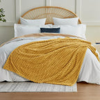 EXQ Home Gentle Soft Fleece Throw Blanket – Cozy Lightweight 3D Imitation - Image 3