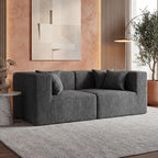 MONVANE 75" Loveseat Sofa, Comfy Chenille Cloud Couch by MONVANE