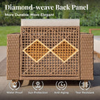 MIXPATIO Patio Furniture Set, 5 Piece Outdoor Wicker Sofa Couch, Deep Seating - Image 4