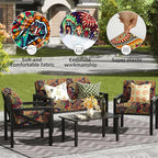 14PCS Patio Cushion Covers, Patio Furniture Couch Seat Slipcovers | Washable - Image 3