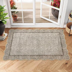 GarveeHome Small Area Rug 2x3 Scalloped Entry Rug Washable - Image 2