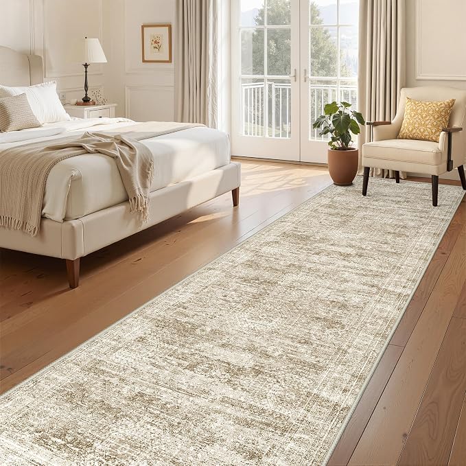 3x12 Runner Rug Non Slip, Washable Hallway Runner Rug, Living Room, Long Rug - Image 4