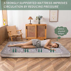 MAXYOYO Grey Constellation Futon Mattress, Japanese Floor Mattress Quilted - Image 3
