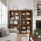 GarveeHome 5 Tier Farmhouse Bookcase, 67.4" Tall Book Shelf - Image 4