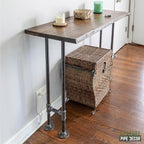 Restore by Pipe DÉCOR Live Edge Wood Console Table 48 in. x 16 in. x 34 in. - Image 2