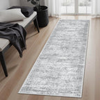 Soalmost Runner Rug 2x6 Washable Kitchen Hallway Runners Non-Slip Grey | Soft - Image 2