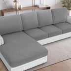 H.VERSAILTEX Backrest Cushion Covers Sectional Couch Back Cushion Covers by HVERSAILTEX