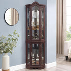 Glass Corner Display Cabinet - Image 2