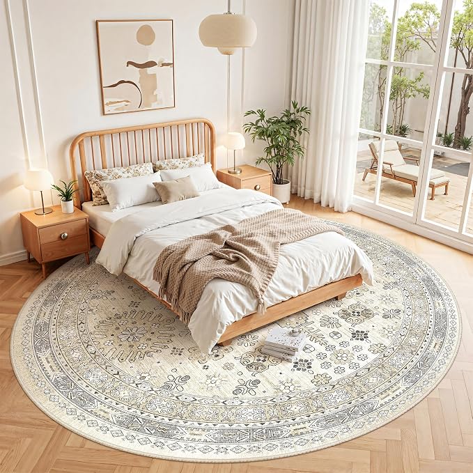 9ft Round Rug, Large Circle Rug - Image 8
