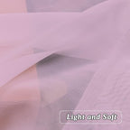 Light Pink Sheer Curtains 108 Inches Long, Light Filtering Semi Transparent - Image 5