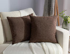 Stellhome Pack of 2 Linen Throw Pillow Covers Solid Fall Decorative Cushion by Stellhome