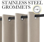 NICETOWN 100% Blackout Curtains 63 inches Long - Image 4