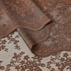 YJ YANJUN Vintage Lace Curtains 72 Inches Long- Country Brown Floral Curtains - Image 6