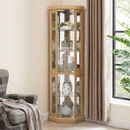 Glass Corner Display Cabinet - Image 5