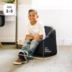 Big Joe Milano Kid's Smartmax Black Beanbag Chair - Image 3