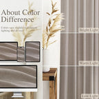 Stone Beige Linen Curtains 96 Inches Long - Image 3