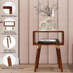 Bme Dinkee Solid Wood Nightstand, Fully Assembled, Without Drawer - Image 4