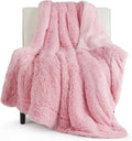 Bedsure GentleSoft Fluffy Pink Throw Blanket, Soft Fuzzy Plush Thick Warm Furry by Unknown