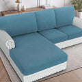 H.VERSAILTEX Sectional Couch Covers 3 Pieces Sofa Seat Cushion Covers L Shape by HVERSAILTEX