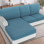 H.VERSAILTEX Sectional Couch Covers 3 Pieces Sofa Seat Cushion Covers L Shape by HVERSAILTEX