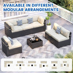 Patio Furniture Sets, 7-Piece Outdoor Patio Furniture - Image 7