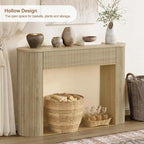 MECHYIN 47" Console Table, Fluted Sofa Table - Image 5