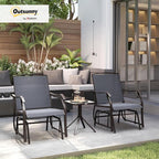 Outsunny 3 Piece Outdoor Glider Chair - Image 2