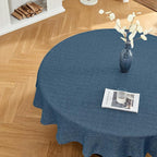 BALCONY & FALCON Round Tablecloth Washable Wrinkle Resistant and Water Proof by BALCONYFALCON