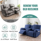 Genina Recliner Loveseat Covers - Image 6