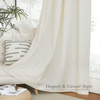 NICETOWN Flax Natural Linen Curtains - Image 5