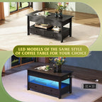WLIVE Coffee Table, Lift Top Coffee Table - Image 6