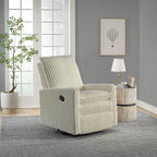 Oxford Baby Uptown Upholstered Glider Recliner Rocking Chair 360° Swivel - Image 2