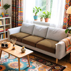 Hokway Stretch Couch Cushion Covers, 3 Piece Individual Sofa Cushion - Image 2