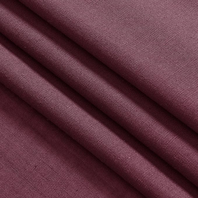 Burgundy Linen Curtains 72 Inch Length - Image 7