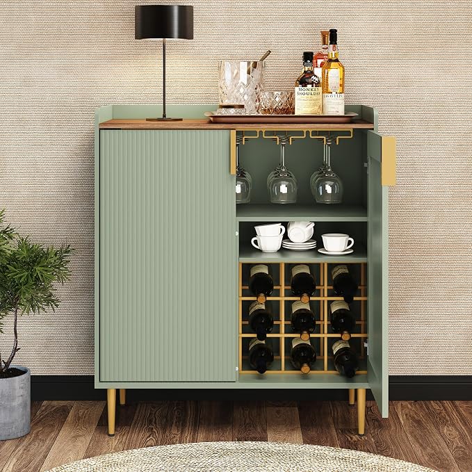 ARTPOWER Coffee Bar Cabinet by PowerofArtBetterforLife