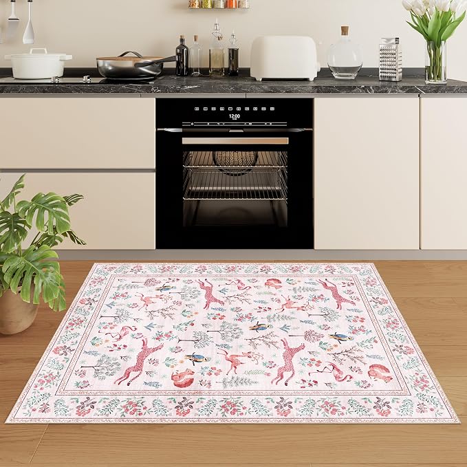DUKINO 2x3 Entryway Rug, Washable Door Mat Animal Rug - Image 6