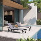 PURPLE LEAF Patio Chaise Lounge Set 4 Pieces Aluminum Outdoor Lounge Chairs - Image 4