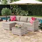 GAOMON 5-Piece All-Weather Patio Furniture Set, Convertible Outdoor Sectional - Image 3