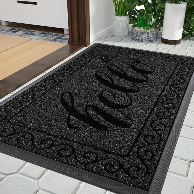 Yimobra Welcome Mats for Front Door 36x24, Heavy Duty Waterproof Outdoor Door by Yimobra