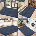 BEQHAUSE Dirt Trapper Door Mat 24" x 36", Non-Slip Washable Doormats, Low - Image 8