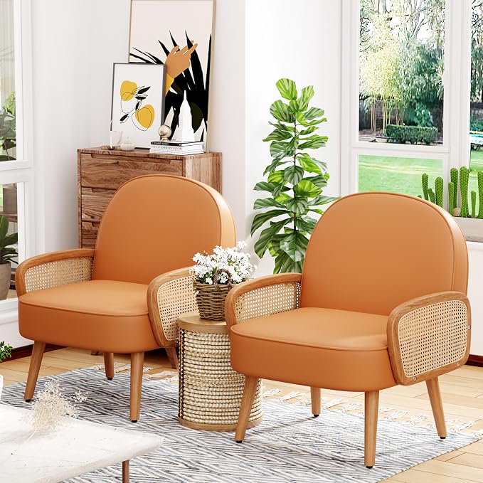 Aklaus Mid Century Modern Accent Chair Armchair - Image 6