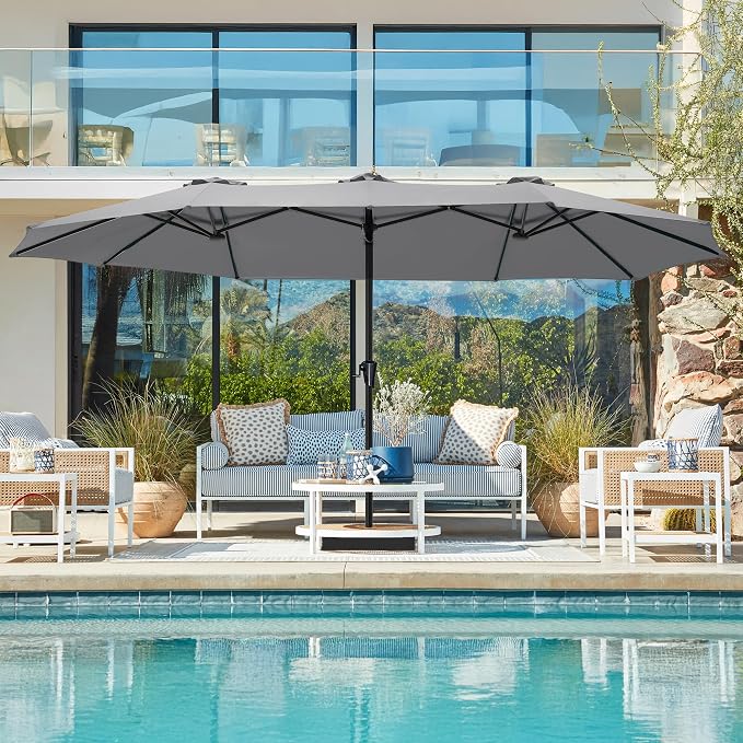 SUPERJARE 15FT Outdoor Patio Umbrella - Image 9