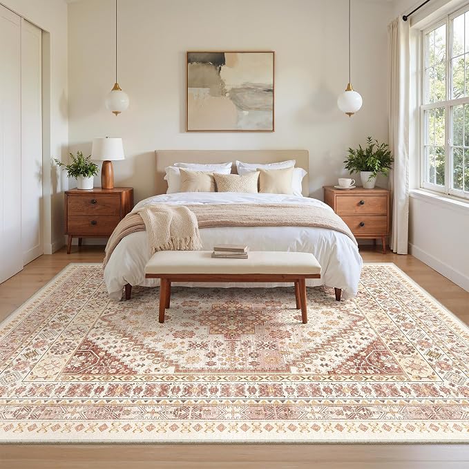 6x9 Area Rugs for Living Room, Large Washable Rug, Dining Room, Low Pile - Image 9